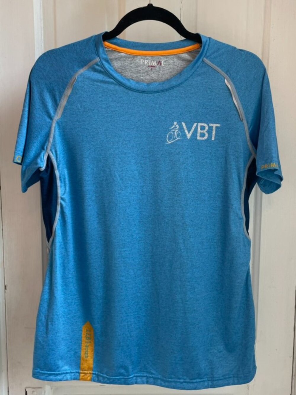 Primal Women’s Cycling Shirt VBT Blue Athletic Tee Size L